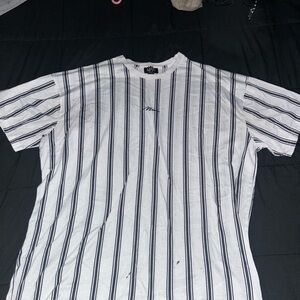 White and Black Striped Men’s Shirt